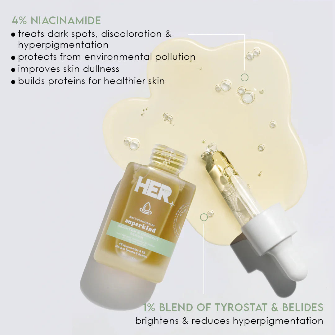 HER Beauty Superkind Brighten and Correct Serum 30ml / 1.0 fl.oz HER Beauty