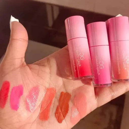 Crazy girl liquid Cream Blush 6 Pcs Set Crazy Girl