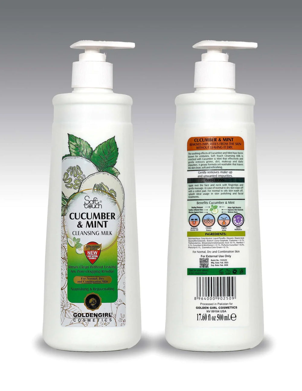 Soft Touch Cucumber & Mint Cleansing Milk Soft Touch