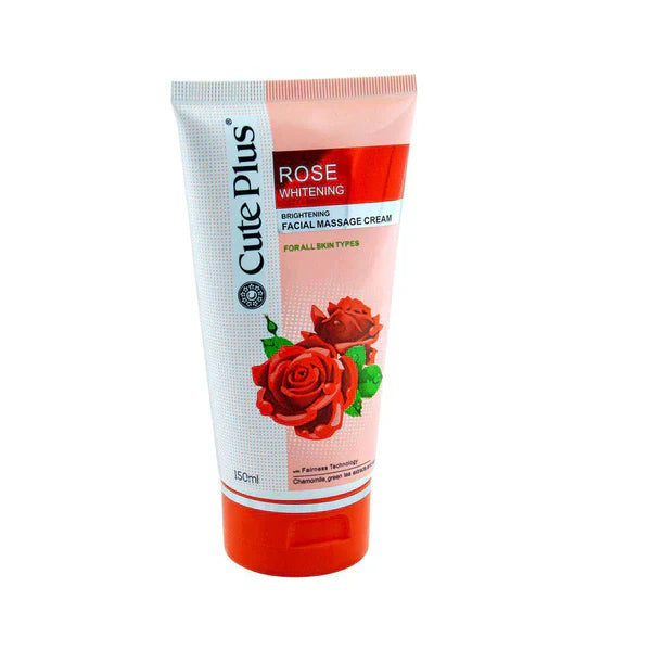 Cute Plus Rose Whitening Facial Massage Cream - 150ml Cute Plus
