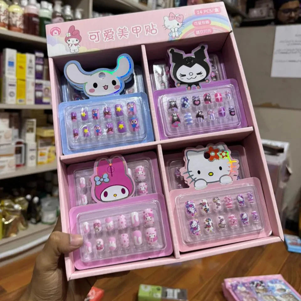 Cute Cartoon Artifical Nails For Kids Cosmia.pk