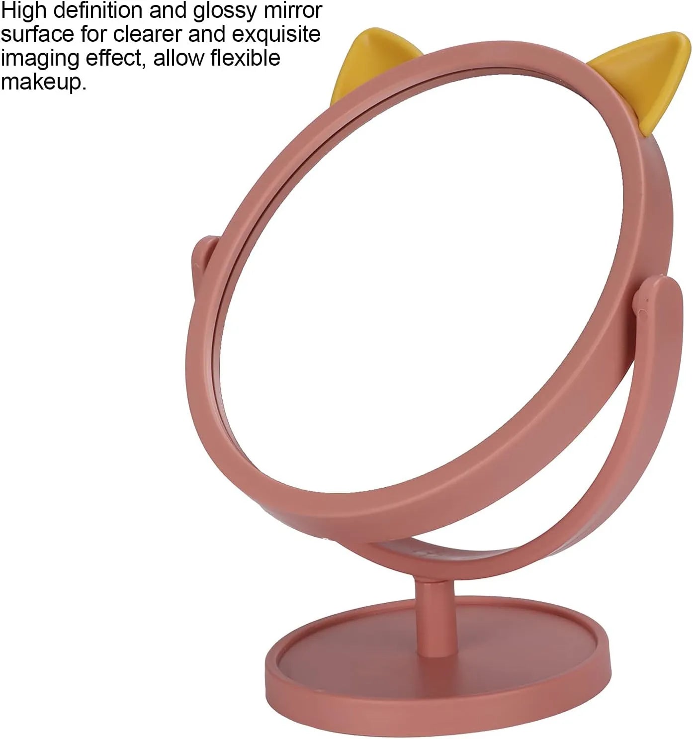 Cute Cat Ear Vanity Mirror with Stand Cosmia.pk