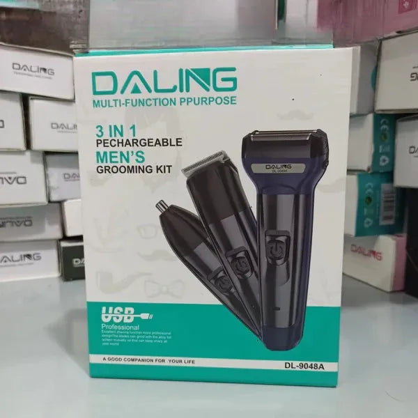 DALING DL-9048A 3 In 1 Rechargeable Hair Clipper Daling