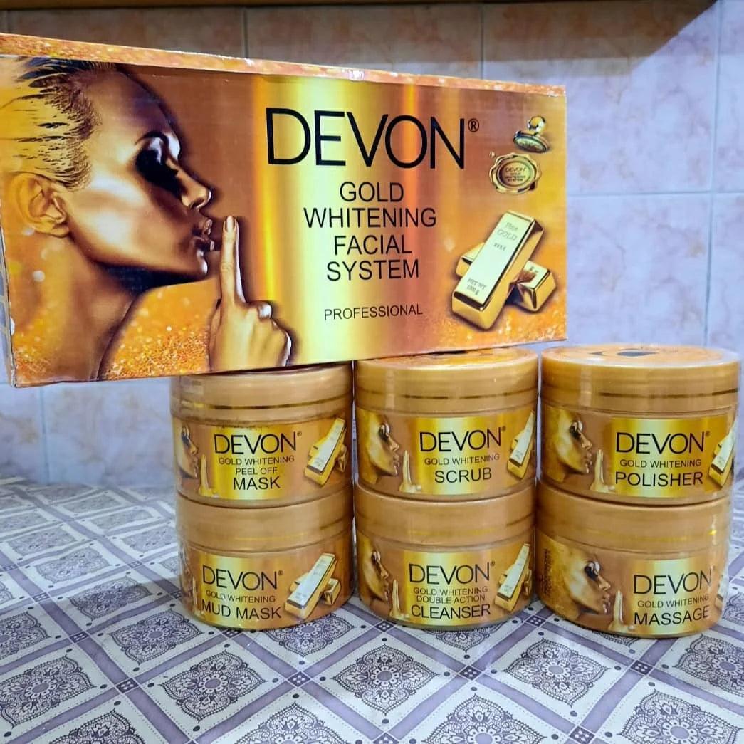 Devon 6 Steps Gold Whitening Facial Kit 💯 ✨ Devon