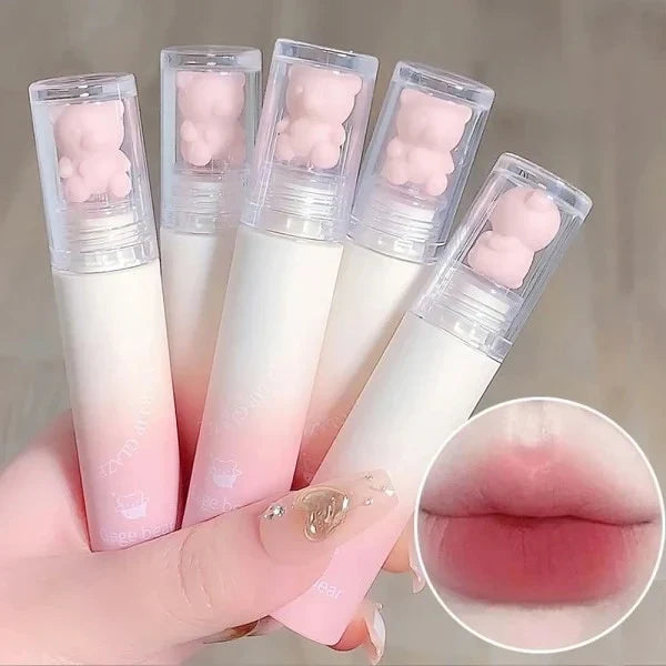 Gege Bear - Cartoon Matte Lip Gloss - 6 Pcs Set Gege Bear