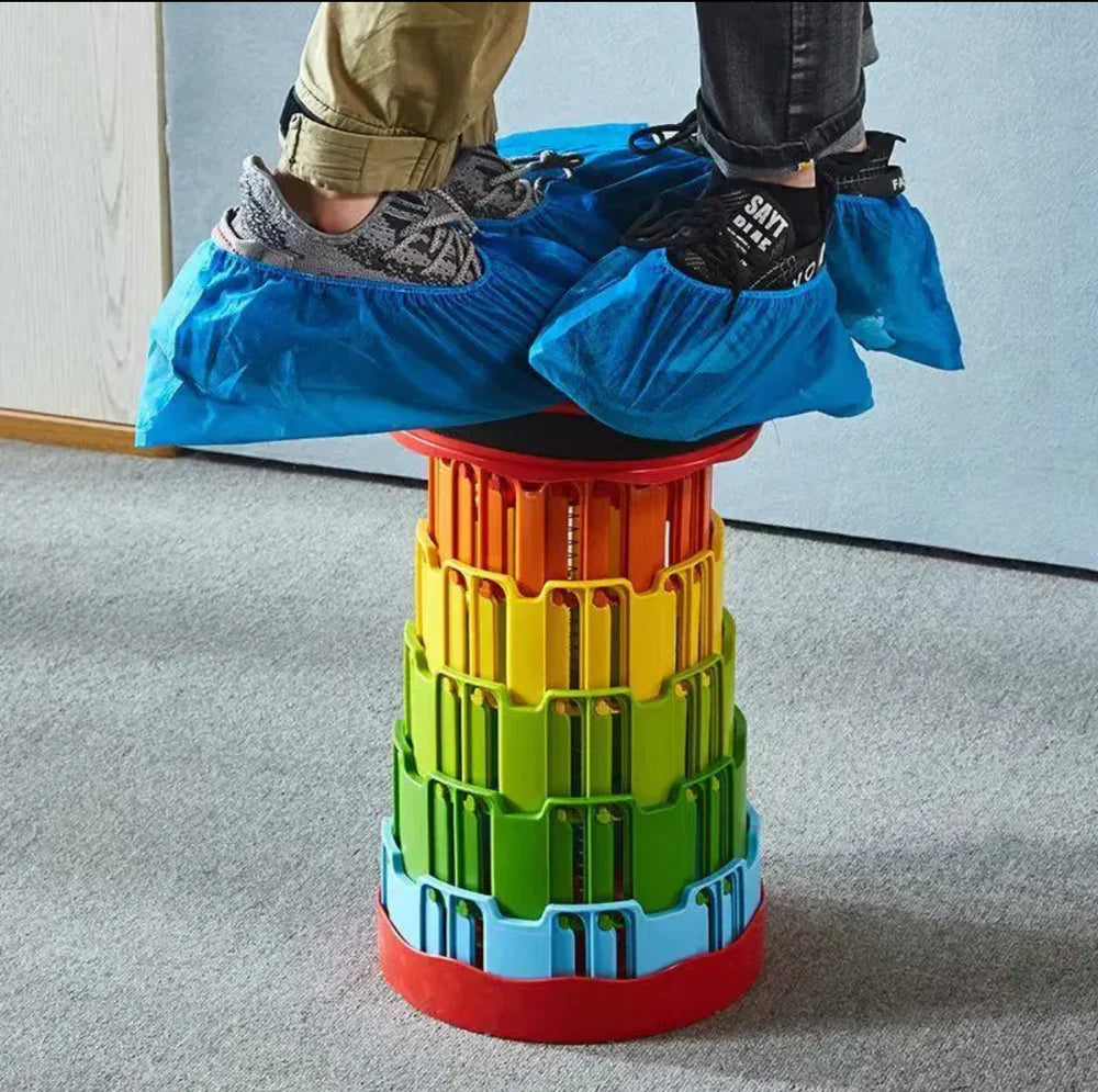 Telescopic Folding Plastic Stool - Outdoor Collapsible Stool - Each Cosmia.pk