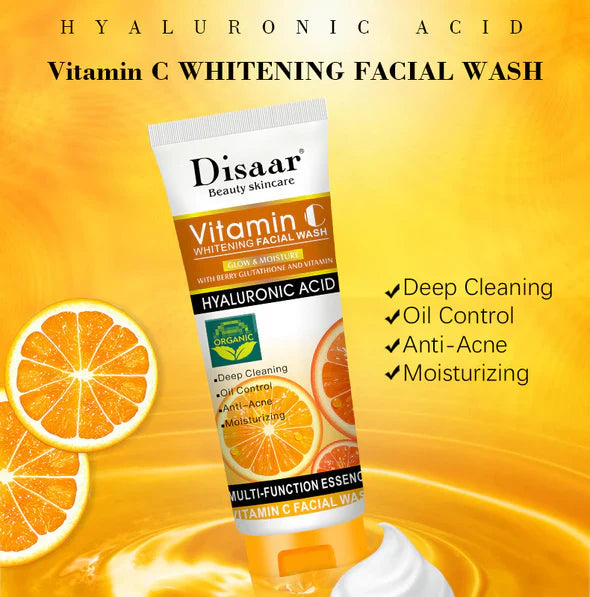 DISAAR Deep Cleansing Whitening Vitamin C Face Wash - 100ml DISAAR