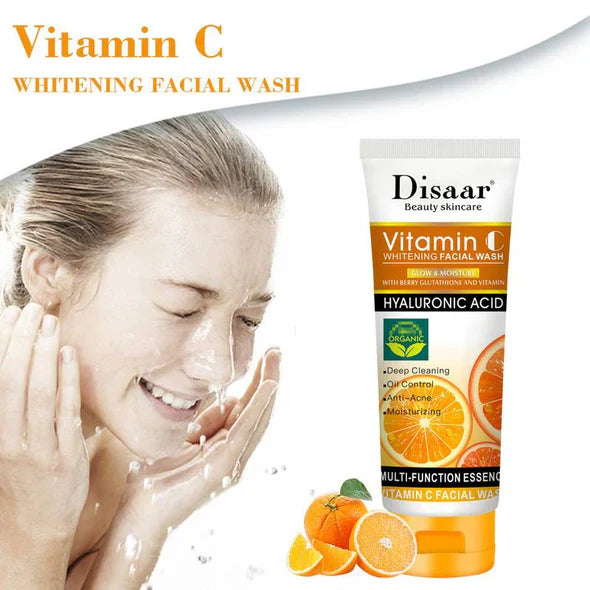 DISAAR Deep Cleansing Whitening Vitamin C Face Wash - 100ml DISAAR