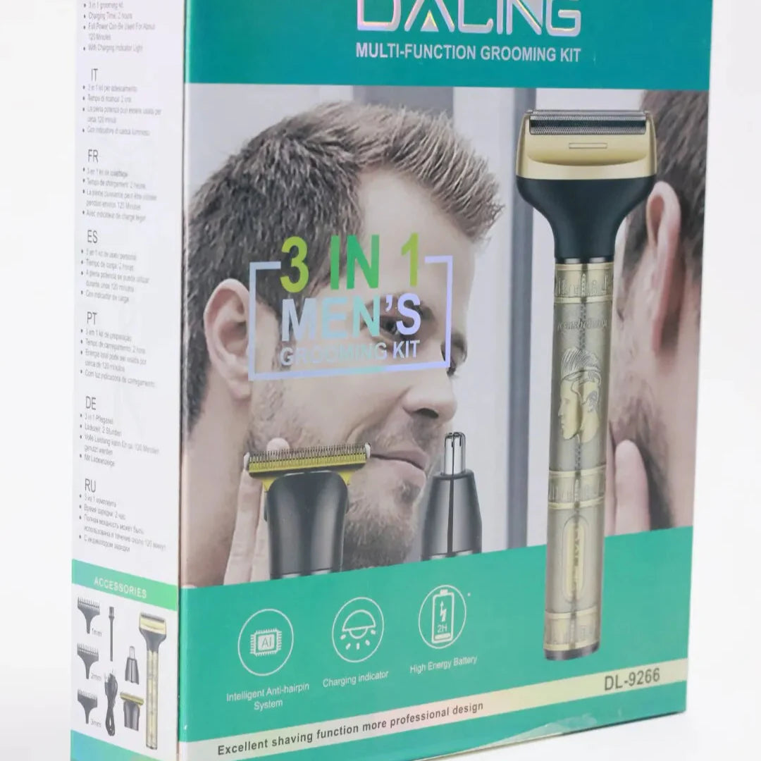 Daling DL-9266 3-in-1 Rechargeable Hair Clipper Daling