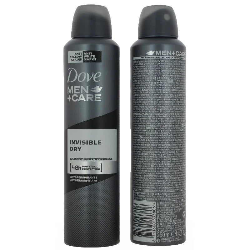 Dove Men+Care Invisible Dry Body Spray (250ml) Dove