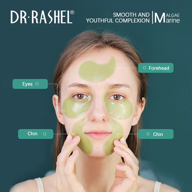 DR.RASHEL Marine Algae Energy Seaweed Collagen Mask Moisturizing Eye Patches Anti-Wrinkle Eye Mask - 60 Pcs DR.Rashel