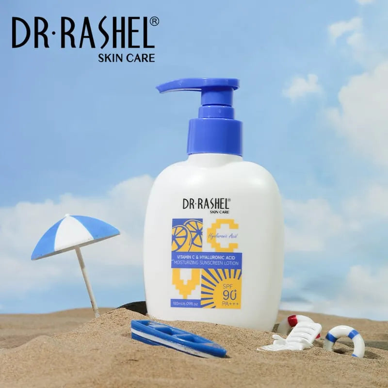 DR.Rashel Vitamin C Hyaluronic Acid Moisturizing Sunscreen Lotion - 180ml DR.Rashel
