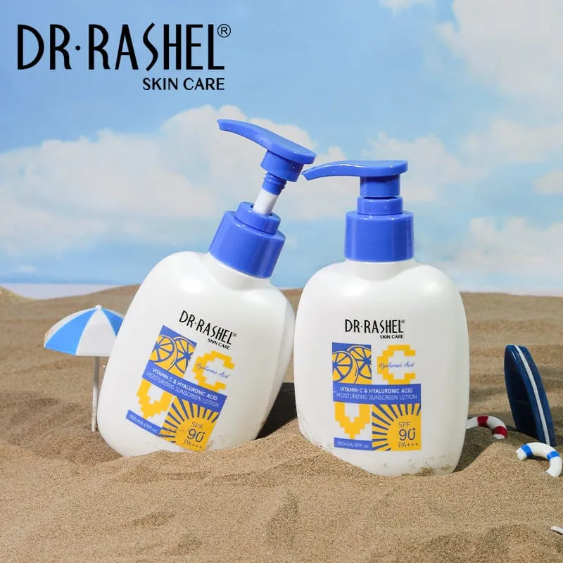 DR.Rashel Vitamin C Hyaluronic Acid Moisturizing Sunscreen Lotion - 180ml DR.Rashel