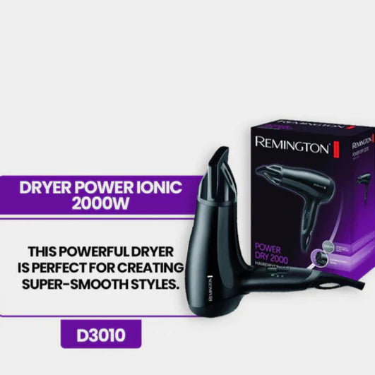 Remington D3010 Dryer Power Ionic 2000W Remington