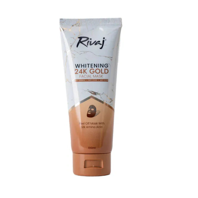Rivaj Whitening 24K Gold Facial Mask - 100ml Rivaj