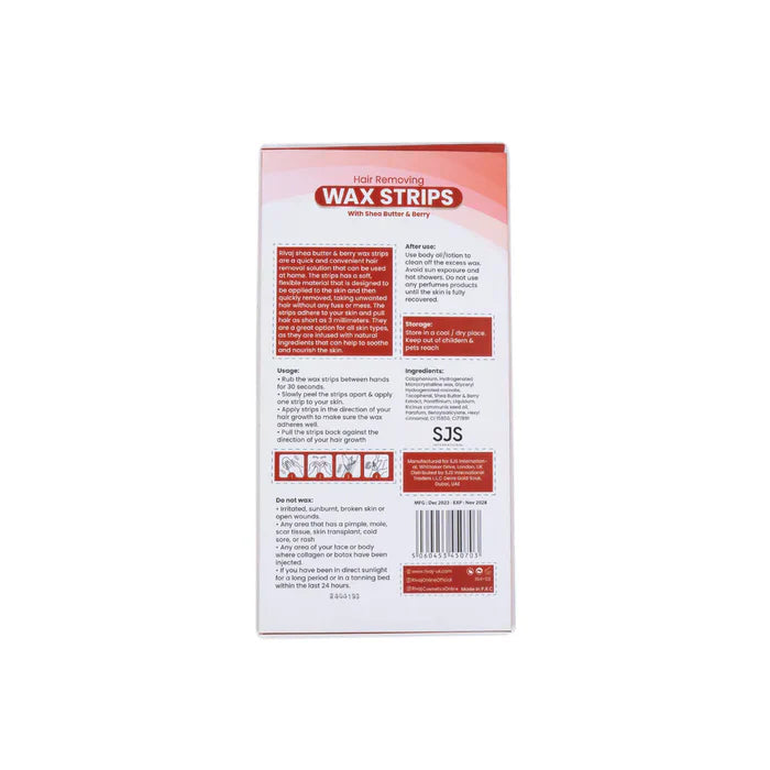 Rivaj UK - Shea Butter & Berry Body Wax Strips Rivaj