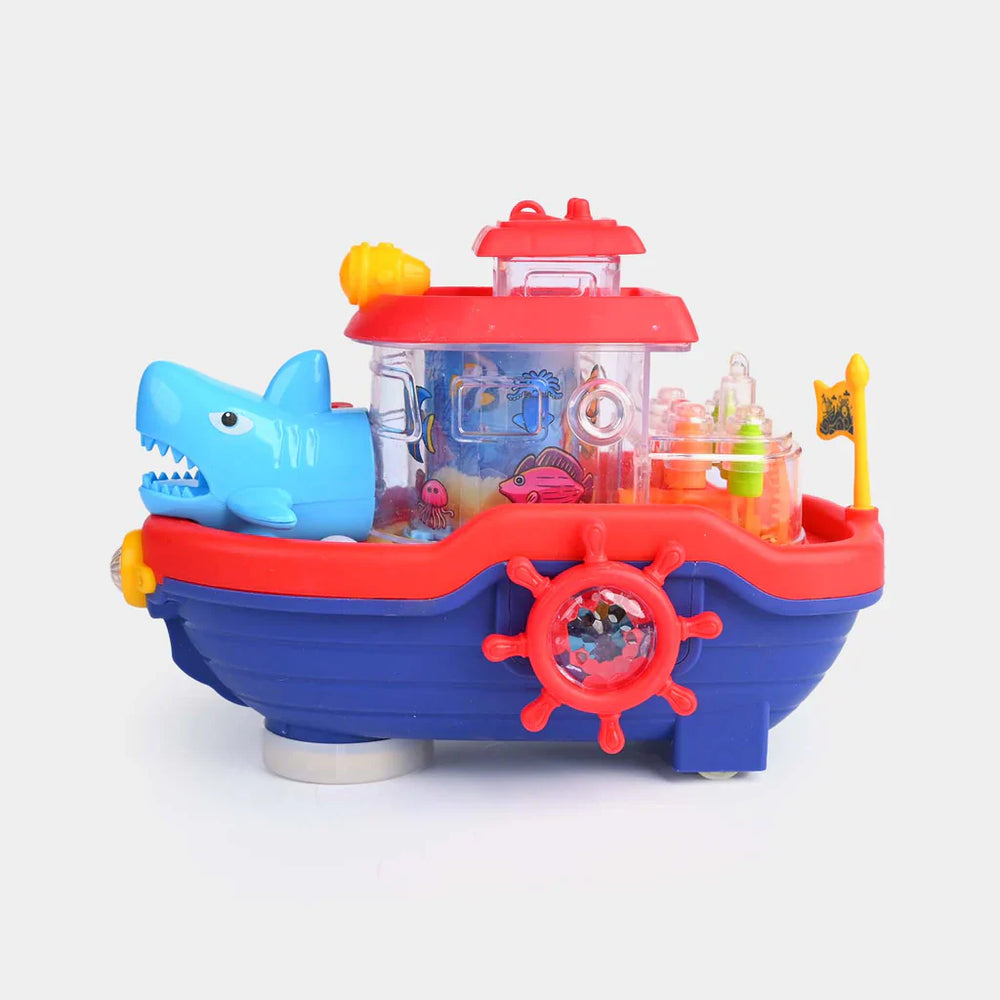 Gear Ship Toy with Sound and Flashing Lights for Kids Cosmia.pk