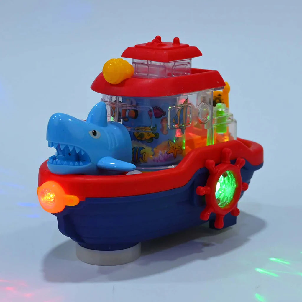 Gear Ship Toy with Sound and Flashing Lights for Kids Cosmia.pk