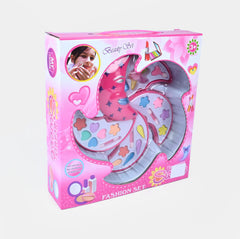 pink moon-shaped kids cosmetics set Cosmia.pk