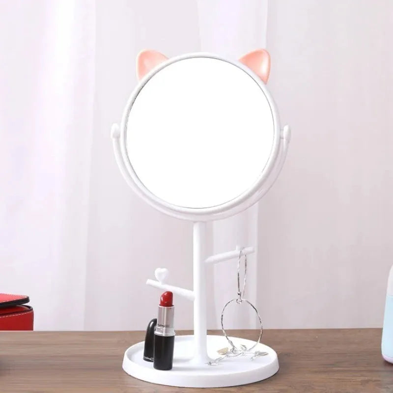 Cat Ear Makeup Mirror with Stand Cosmia.pk