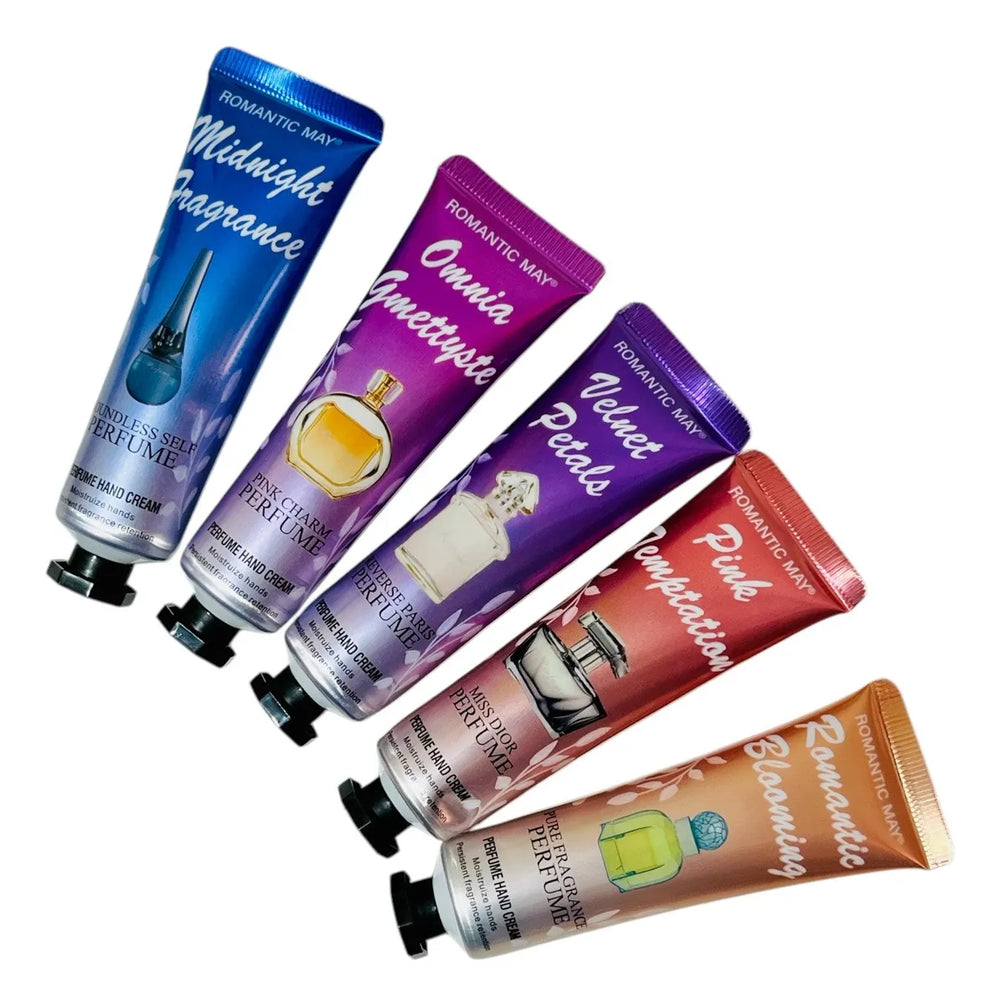 Romantic May 5 Pack Pocket Hand Cream Perfume Fragrance - Each 30g Romantic May