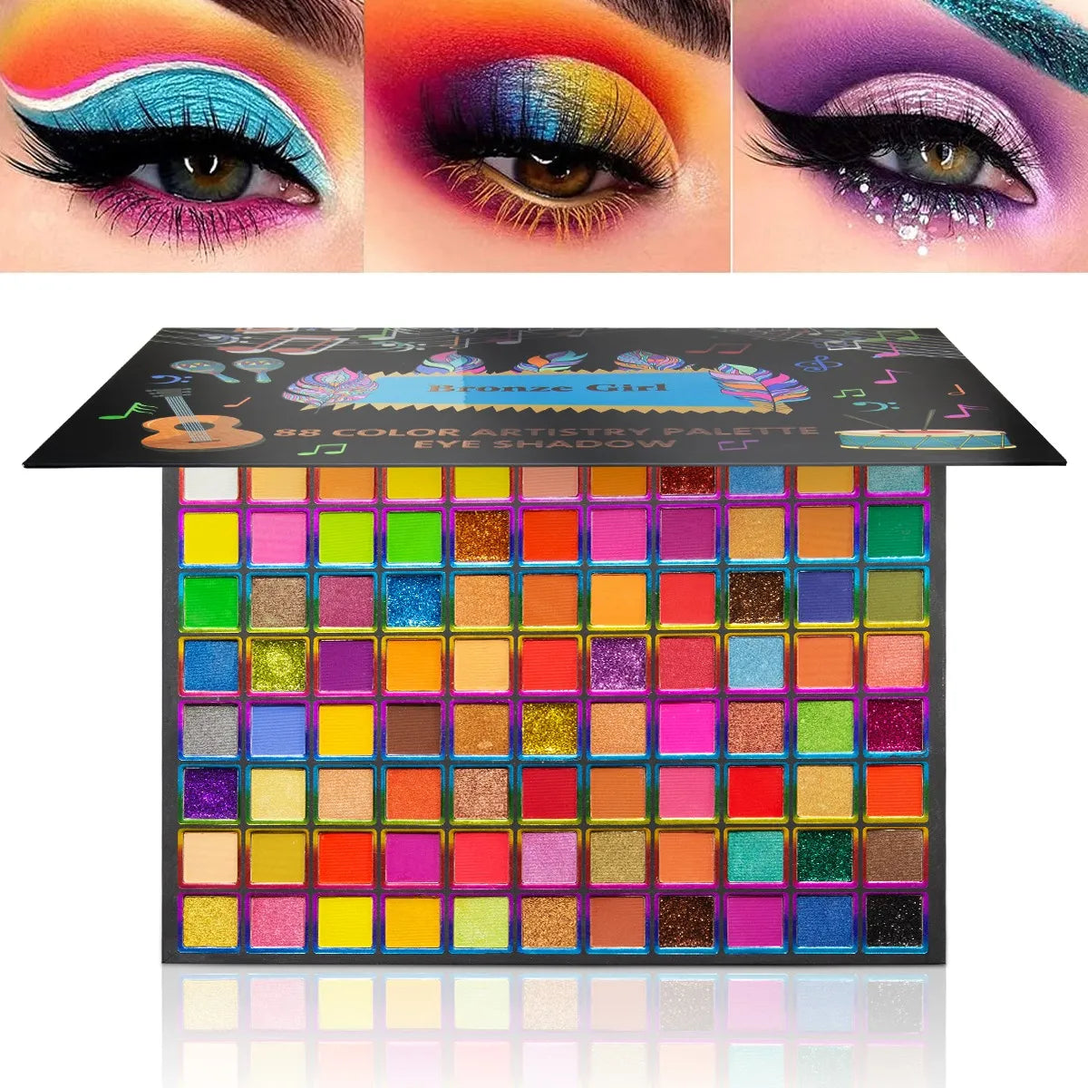 Bronze Girl Artistry Eyeshado Palette - 88 Colors Bronze Girl