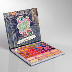 Mocallure Good Vibes Eyeshadow Palette, 48 Colors 6 Blusher Mocallure