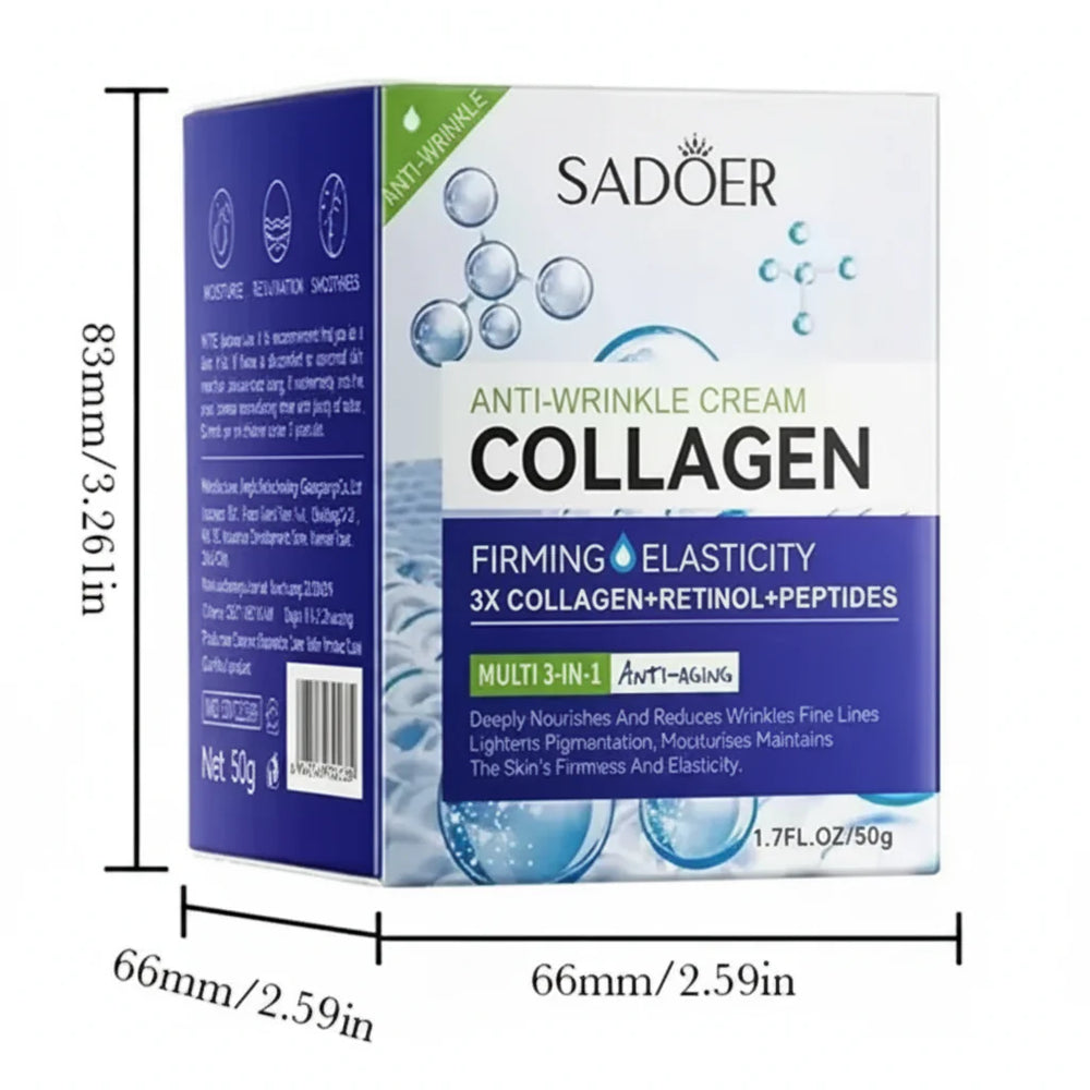 SADOER Collagen Anti-Wrinkle Cream - 50g Sadoer