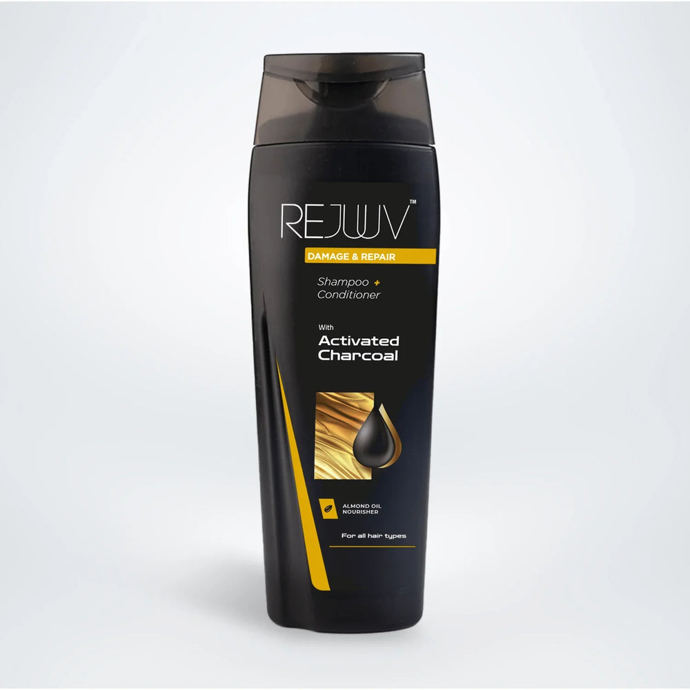 Rejuuv Restore & Repair Shampoo with Activated Charcoal – 180ml rejuuv