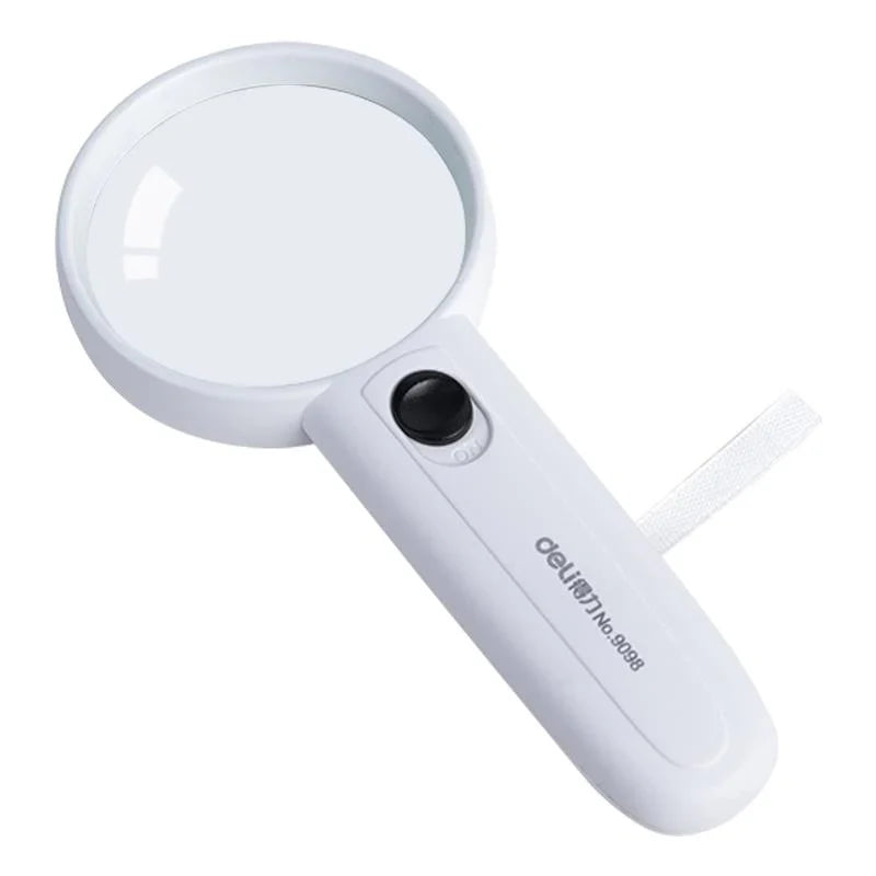 Deli Magnifying Glass 60mm with LED Light deli