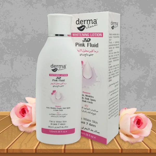 Derma Clean Whitening Lotion 3D Pink Fluid – 120ml Derma Clean