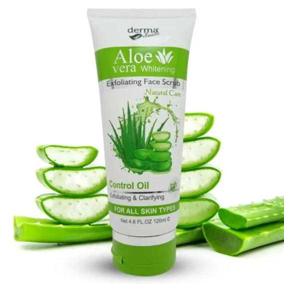 Derma Clean Aloevera Whitening Exfoliating Face Scrub - 120ml Derma Clean