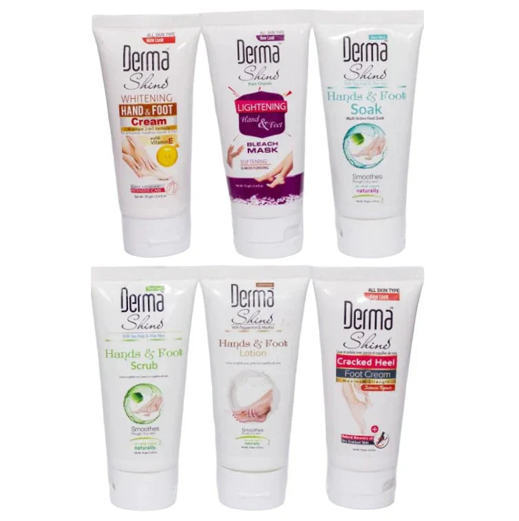 Derma Shine - Manicure & Pedicure Kit, 6-Pack - 70g Dermashine