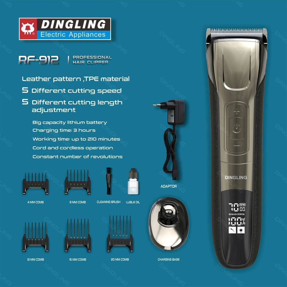 Dingling Professional Hair Clipper RF-912 Dingling