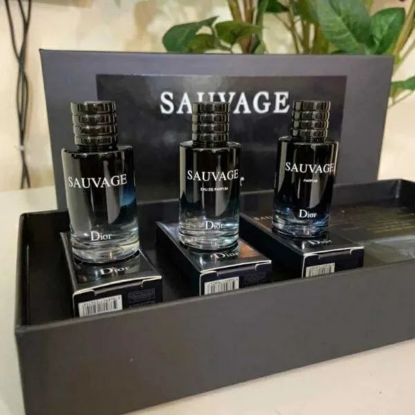 Dior Sauvage Gift Set for Men3-in-1 - 30ml  - Dubai - 100% Original Testers Dior