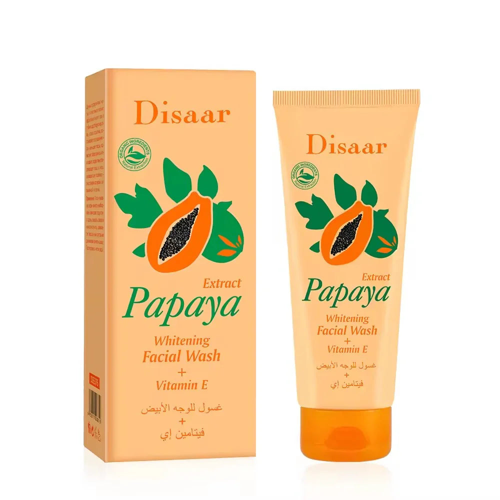 Disaar Papaya Extract Whitening Vitamin E Facial Wash 100g DISAAR