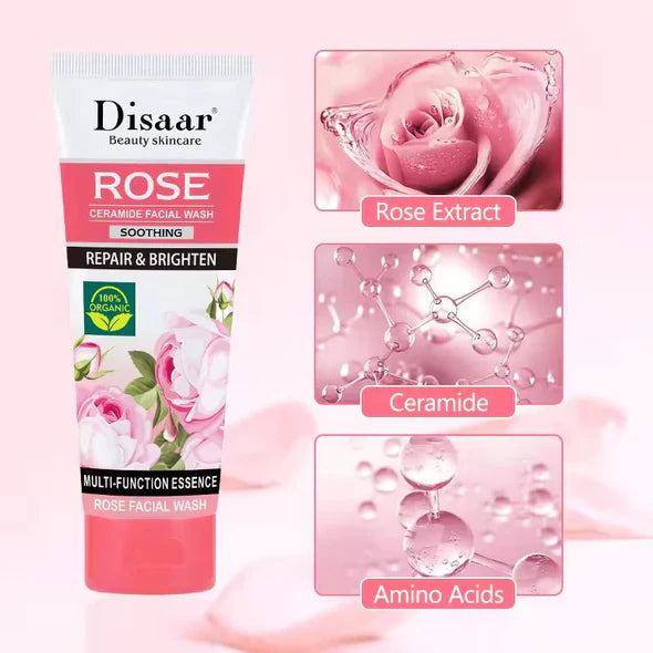 Disaar Rose Ceramide Facial Wash – 100g DISAAR