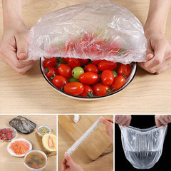 Disposable & Reusable Elastic Food Covers - 100 Pcs Cosmia.pk