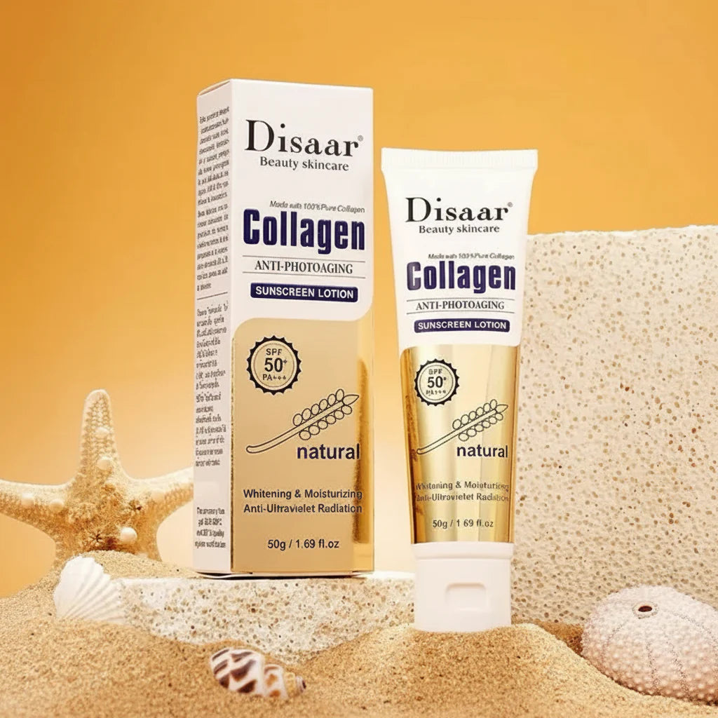 Dissar 100% Collagen Sunblock Whitening SPF 50 Sunscreen Lotion - 50g Disaar