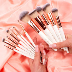 12 Pcs BH Cosmetics Rose Romance Brush Set BH Cosmetics