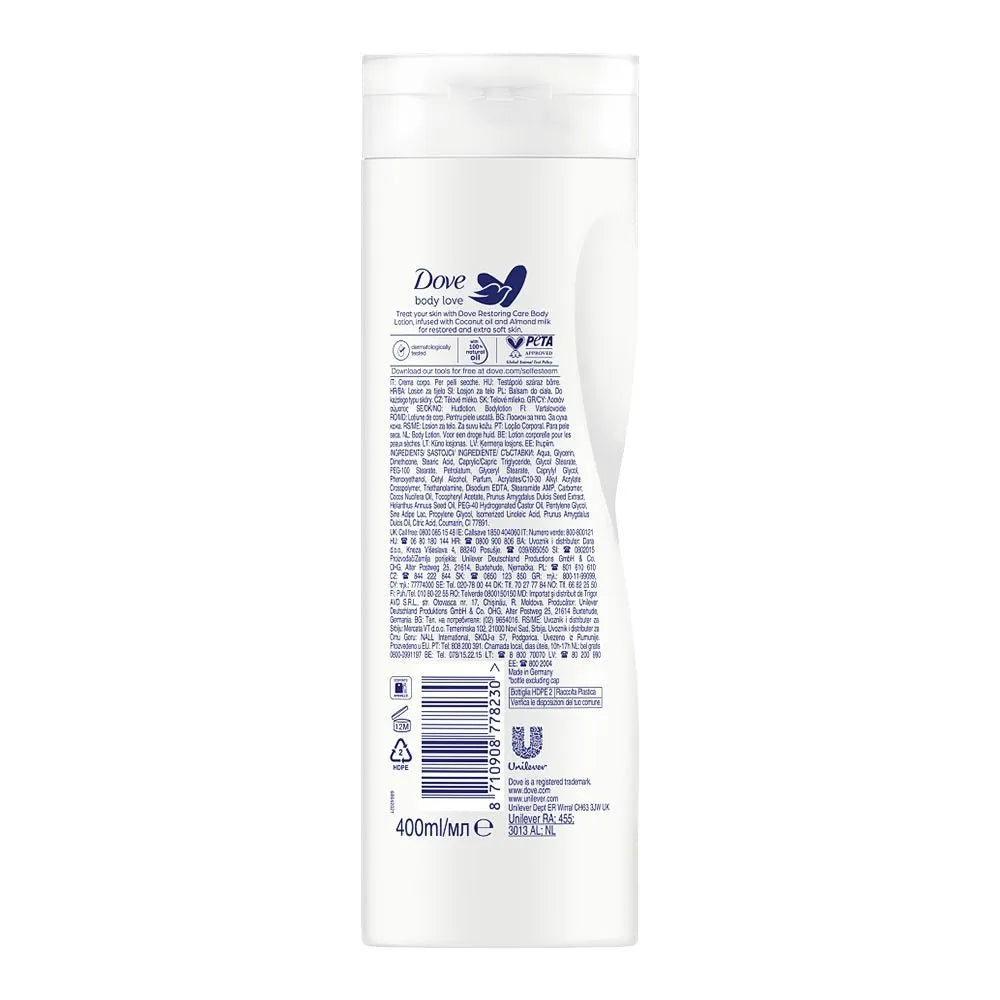 Dove Body Love Restoring Care Body Lotion-400ml Dove