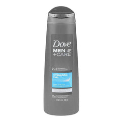Dove Men+Care 2 in 1 Shampoo and Conditioner With Hydration Fuel, For Healthy Hair - 355ml Dove