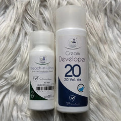 Dr.Derma Bleach-n-White 120ml  Cream Developer & Bleach powder Dr Derma