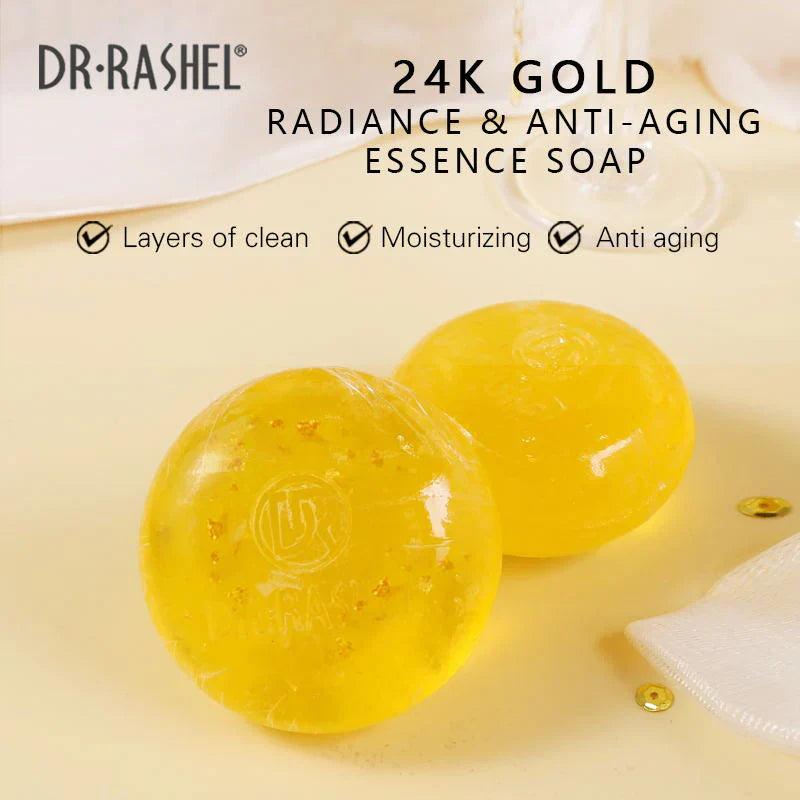 Dr.Rashel 24K Gold Radiance & Anti Aging Essence Soap - 100g DR.Rashel