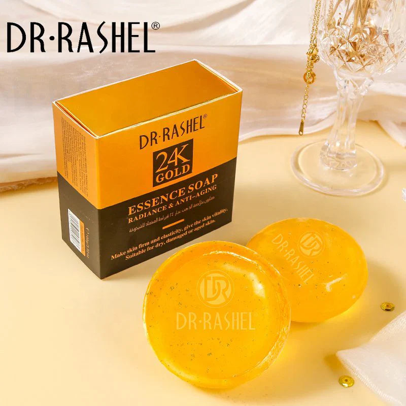 Dr.Rashel 24K Gold Radiance & Anti Aging Essence Soap - 100g DR.Rashel