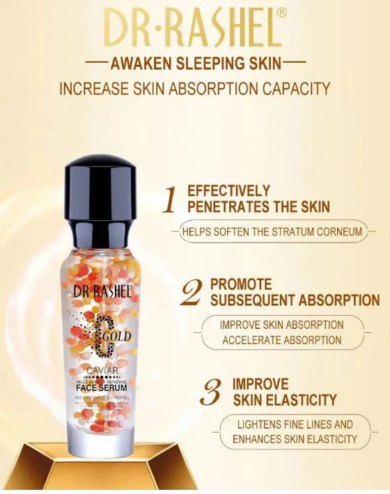 Dr. Rashel C Gold Caviar Mult-Effect Renewal Face Serum - 30g DR.Rashel