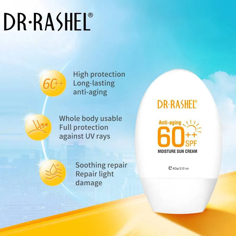 Dr Rashel Anti Aging Moisture Sun Cream SPF 60 – 60g DR.Rashel