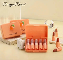 Dragon Ranee Carrot Mini Lipstick 5Pcs Set Dragon Ranee