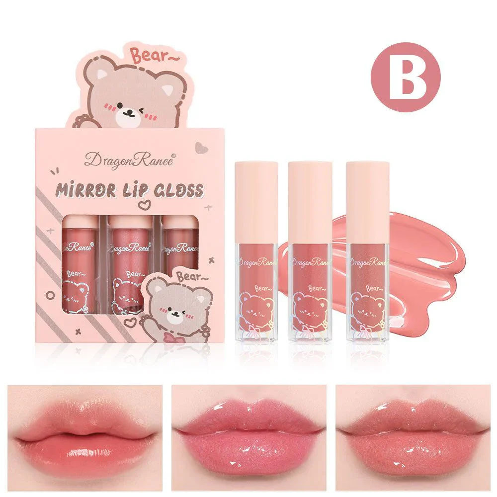 Dragon Ranee Mirror Lip Gloss 3Pcs Set Dragon Ranee