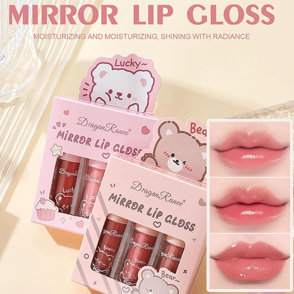 Dragon Ranee Mirror Lip Gloss 3Pcs Set Dragon Ranee